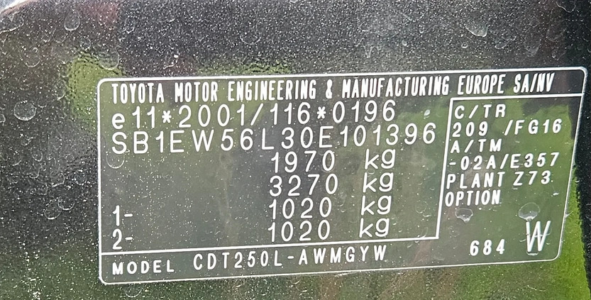 Toyota Avensis cena 11500 przebieg: 278600, rok produkcji 2005 z Chełmek małe 56